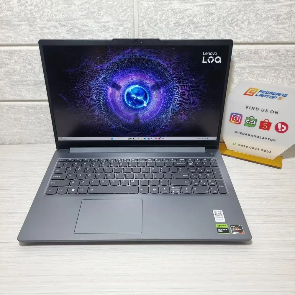 LENOVO LOQ 15ARP10E RYZEN 7-7735HS RAM 16GB SSD 512GB RTX 3050 6GB