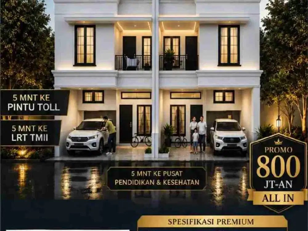 RUMAH 2 LANTAI BAMBU APUS JAKTIM