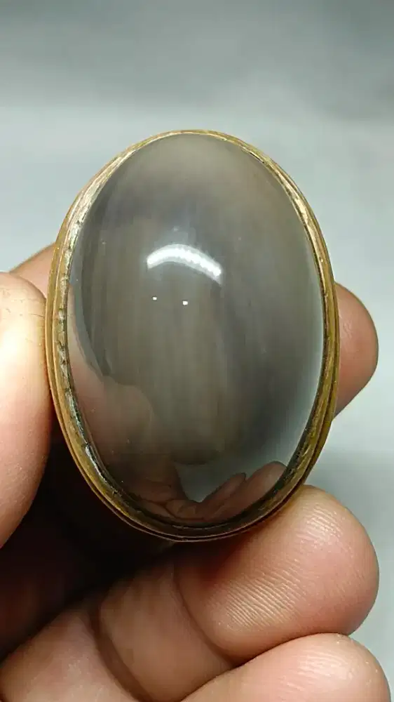 Cincin Batu Fossil Kayu Natural Origin Arizona BerCertificate Lab