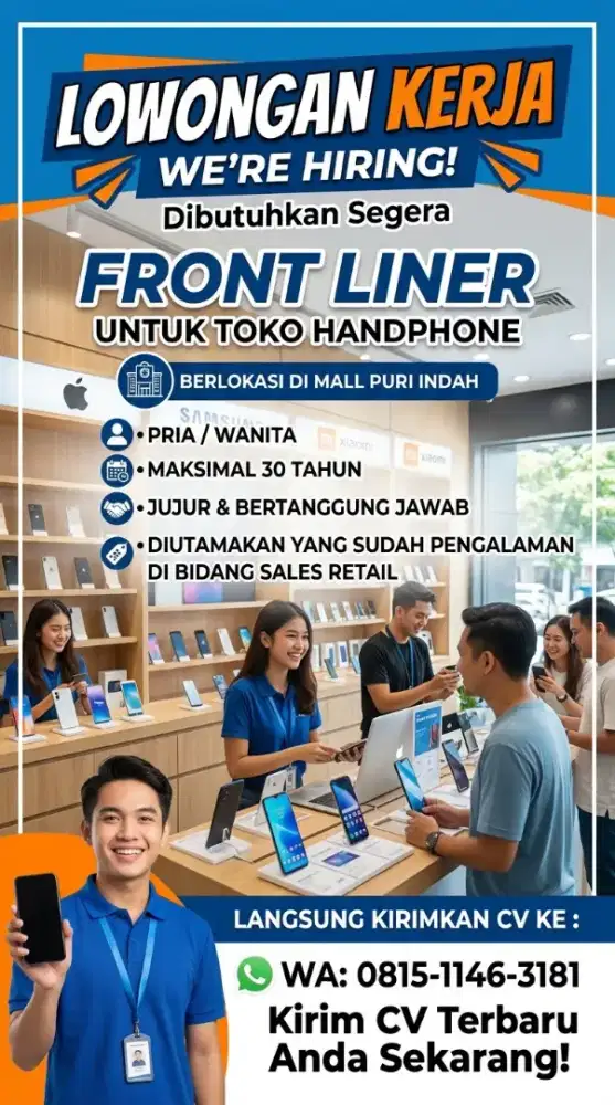 Urgent, dibutuhkan segera karyawan yang siap dan serius kerja