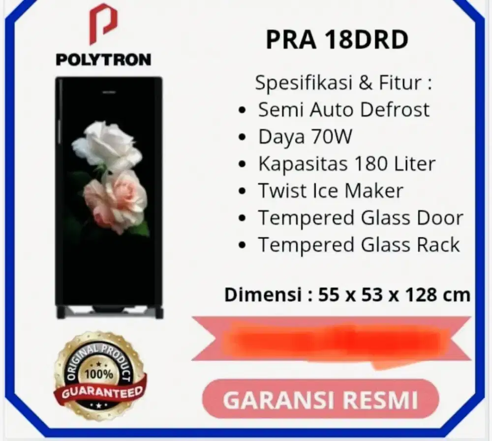 Menjual kulkas merek Polytron