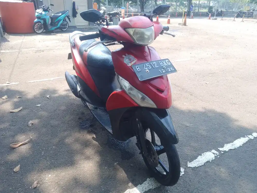 Yamaha Mio J 2013 Merah - Surat Lengkap BPKB STNK, Plat Panjang 12-26