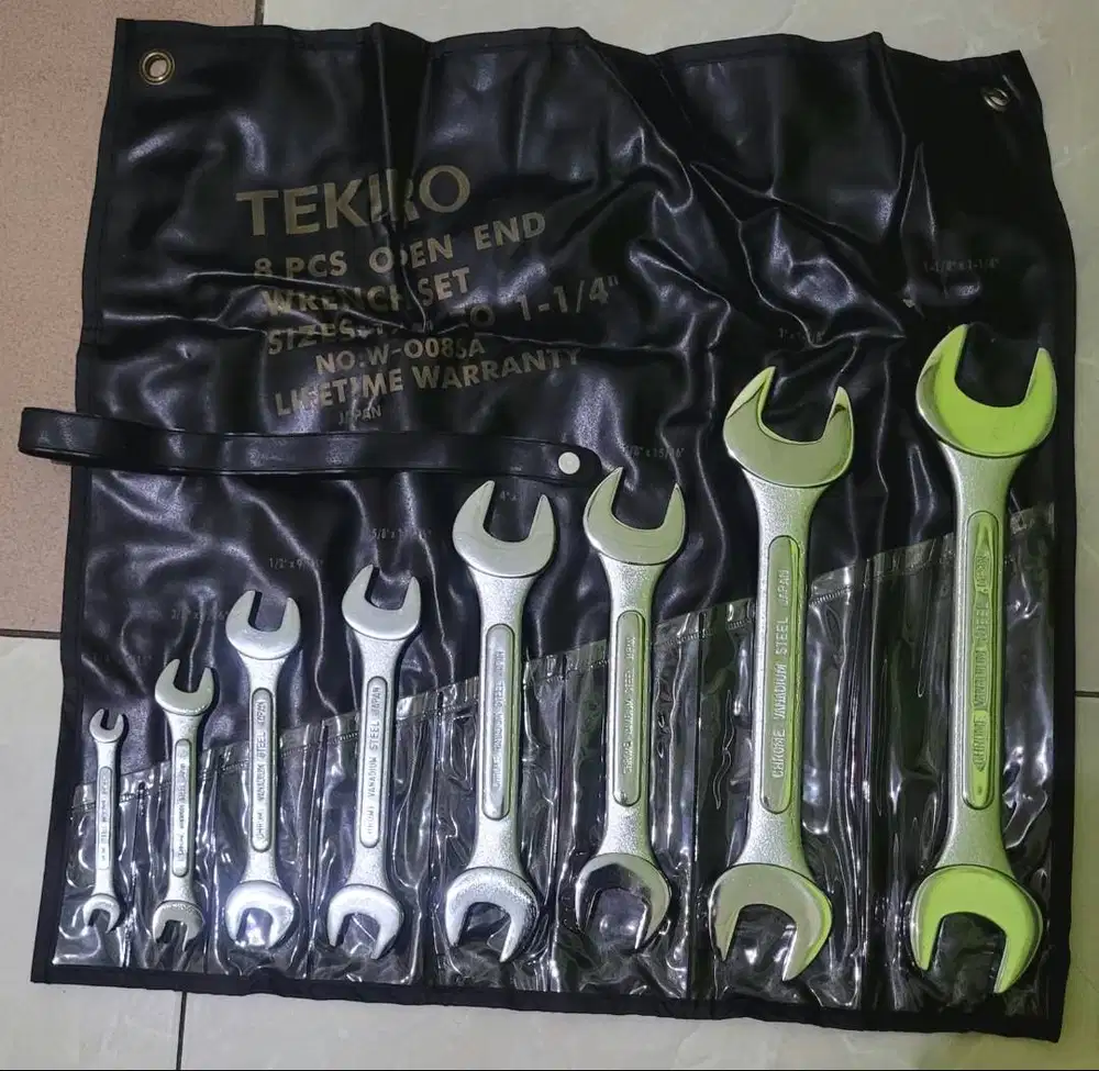 Kunci Pas Inch 1 set , Size : 1/4 s/d 1 1/4 -Tekiro