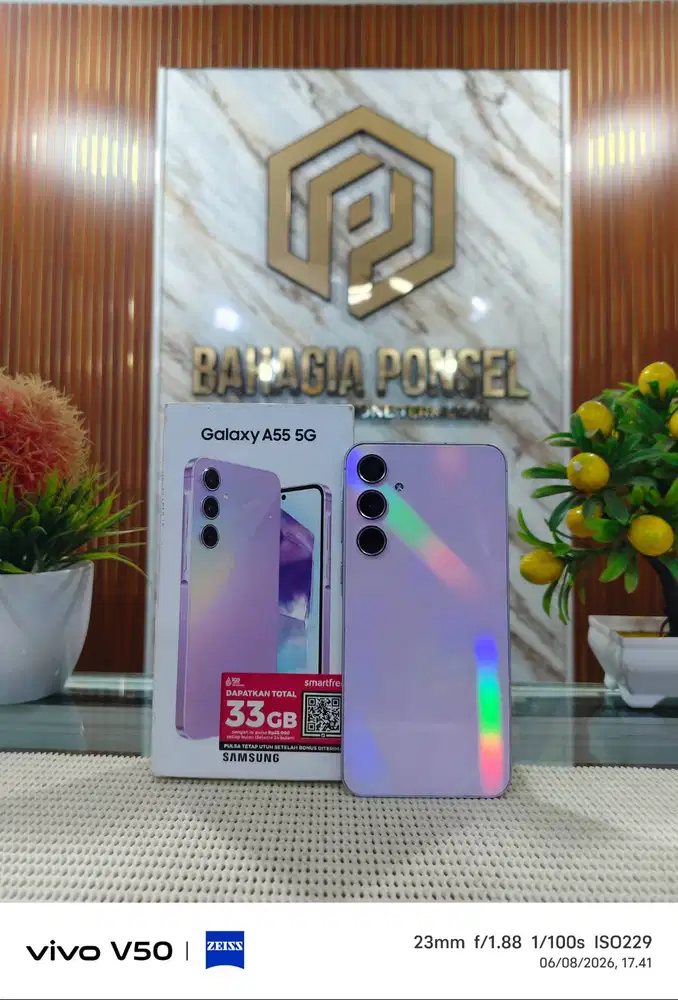 Samsung A55 5G Ram 8+8Gb/ 256Gb Fullset Mulus Like New Original 100%