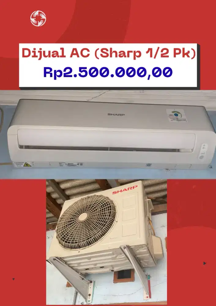 Dijual AC Sharp 1/2 PK