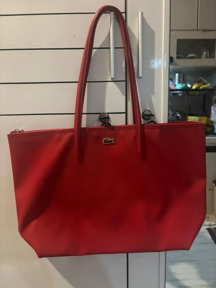 DIJUAL TAS LACOSTE LARGE PRELOVED ASLI
