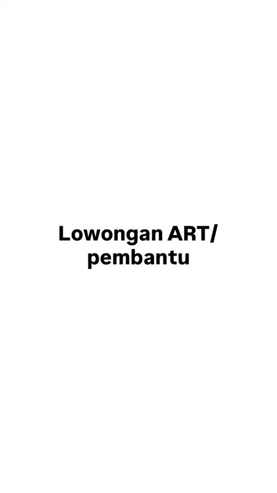 LOWONGAN ART JUJUR TANGGUNG JAWAB BERKOMITMEN