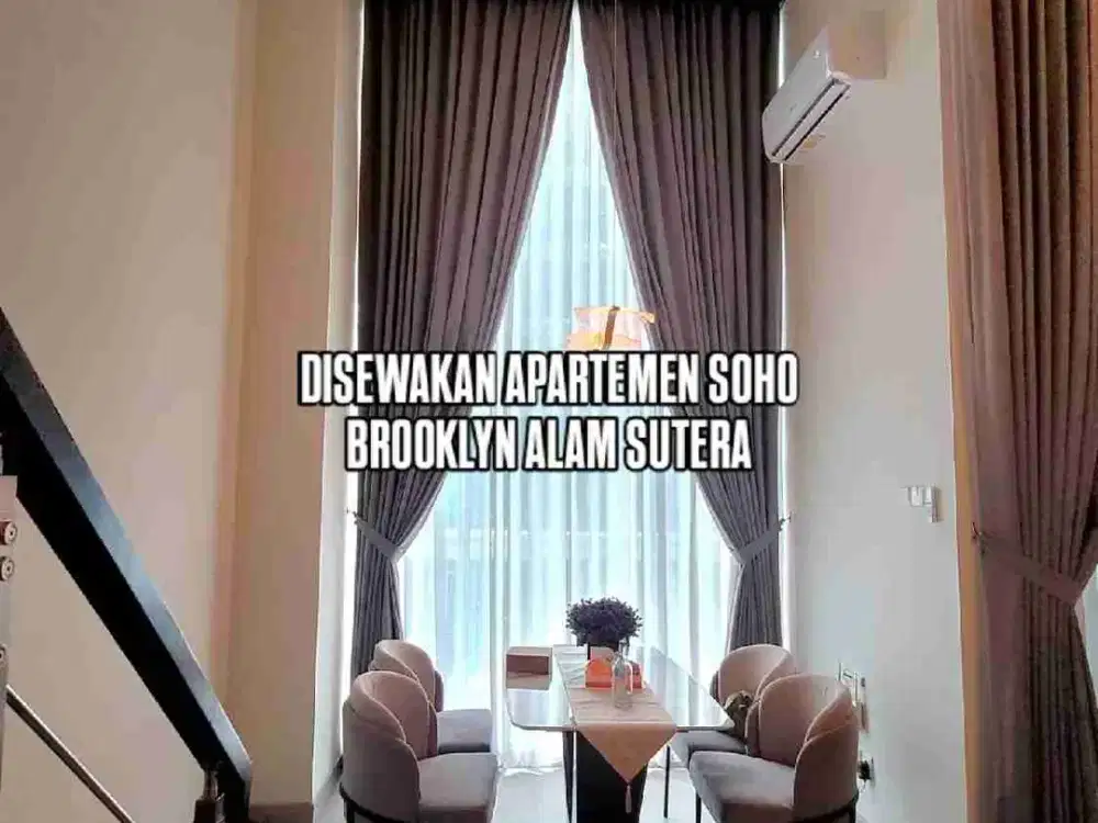 DISEWAKAN APARTEMEN SOHO BROOKLYN ALAM SUTERA