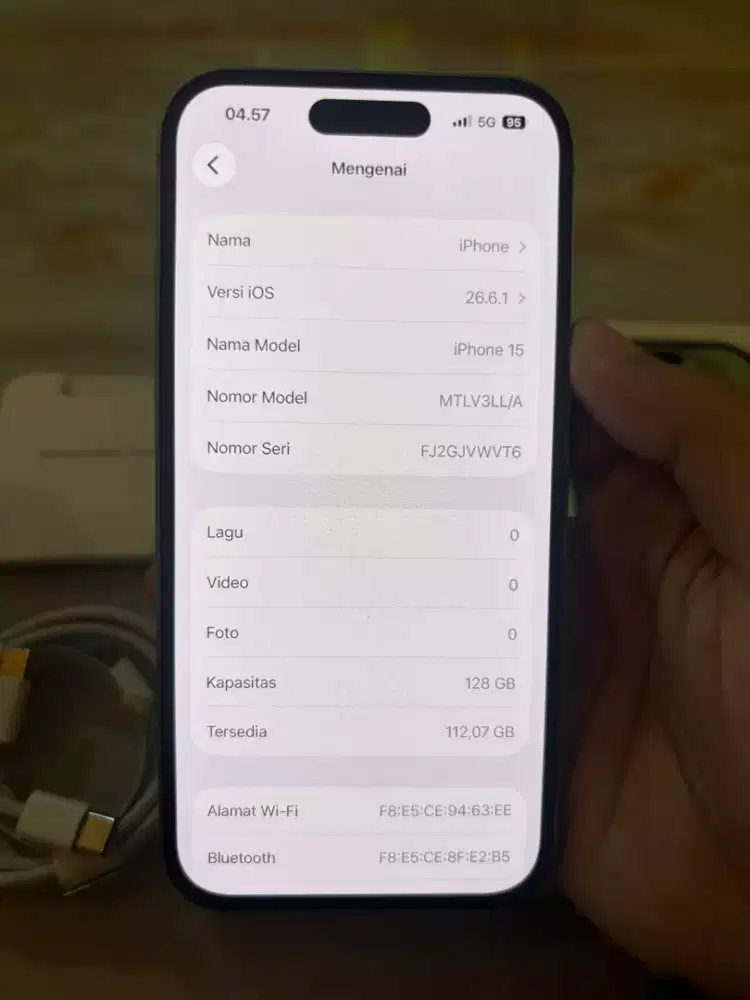 iPhone 15 128Gb Green All Operator Like New, Fullset Mulus NoMinus