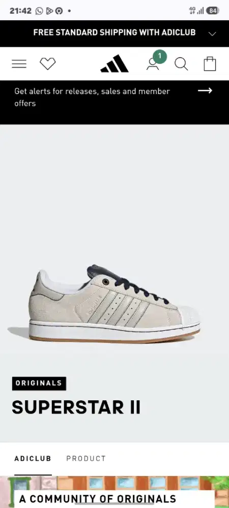 Adidas Superstar II Crystal White