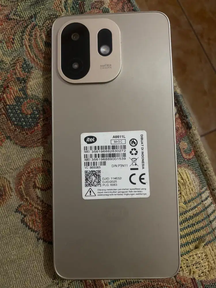 Merek Itel A100C, 4GB+64GB, pemakaian 4 bulan