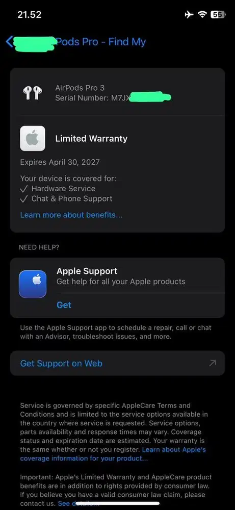 Airpods Pro 3 iBox. Garansi sampai 30 Apr 2027