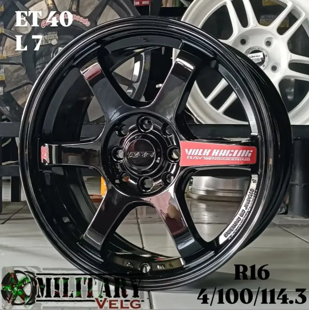 Volkrays TE37 SL R16 Blackglossy