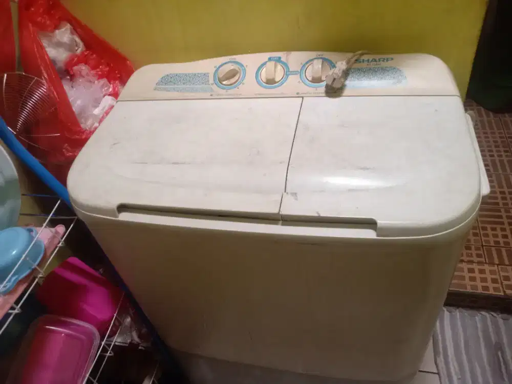 Jual mesin cuci 2 tabung merk sharp