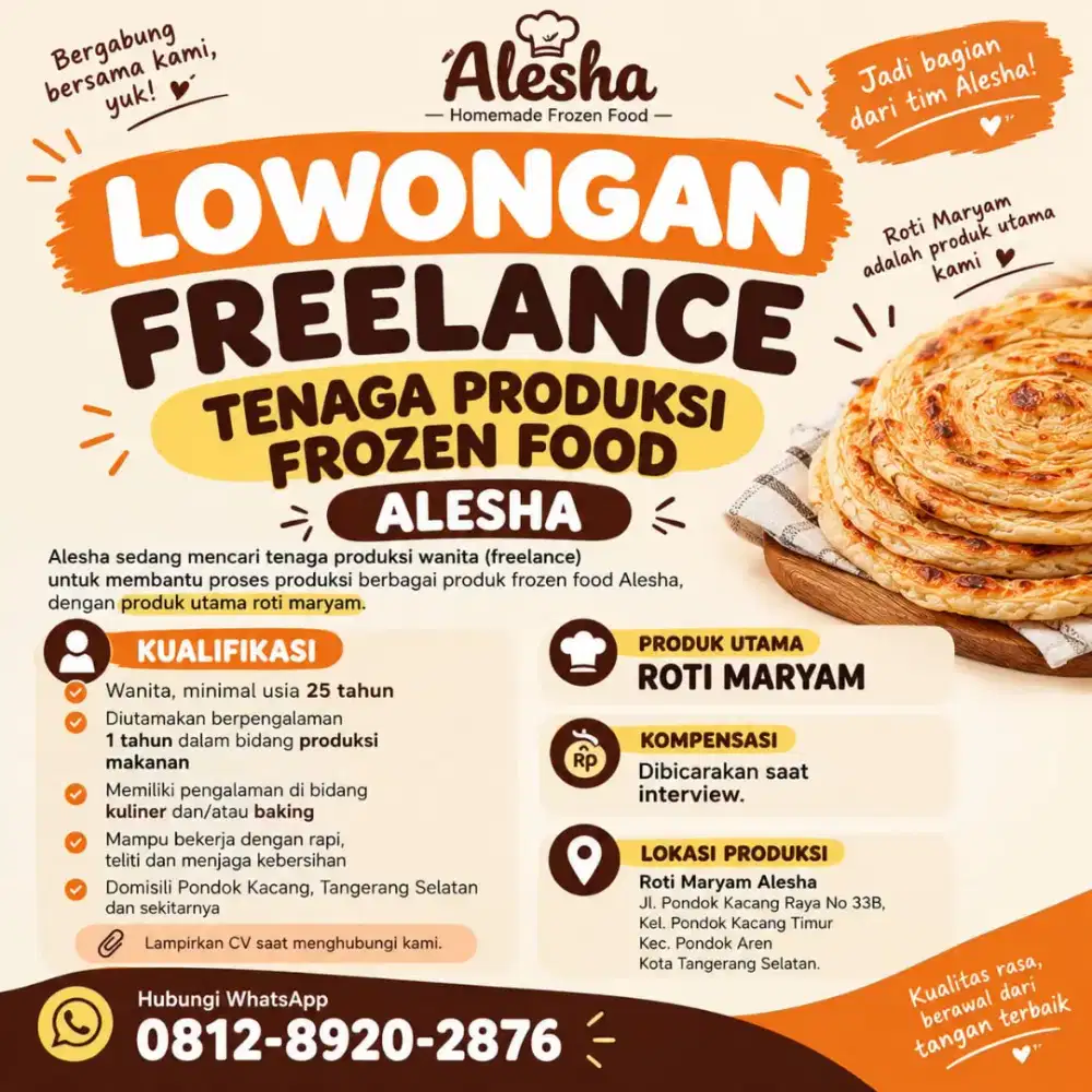 Lowongan kerja crew kitchen