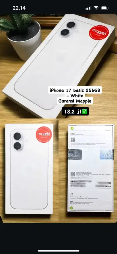 Iphone 17 basic 256GB - White