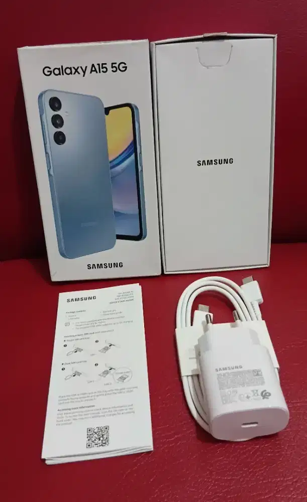 (Seken like New) Samsung A15 5G 8/256 Blue Resmi