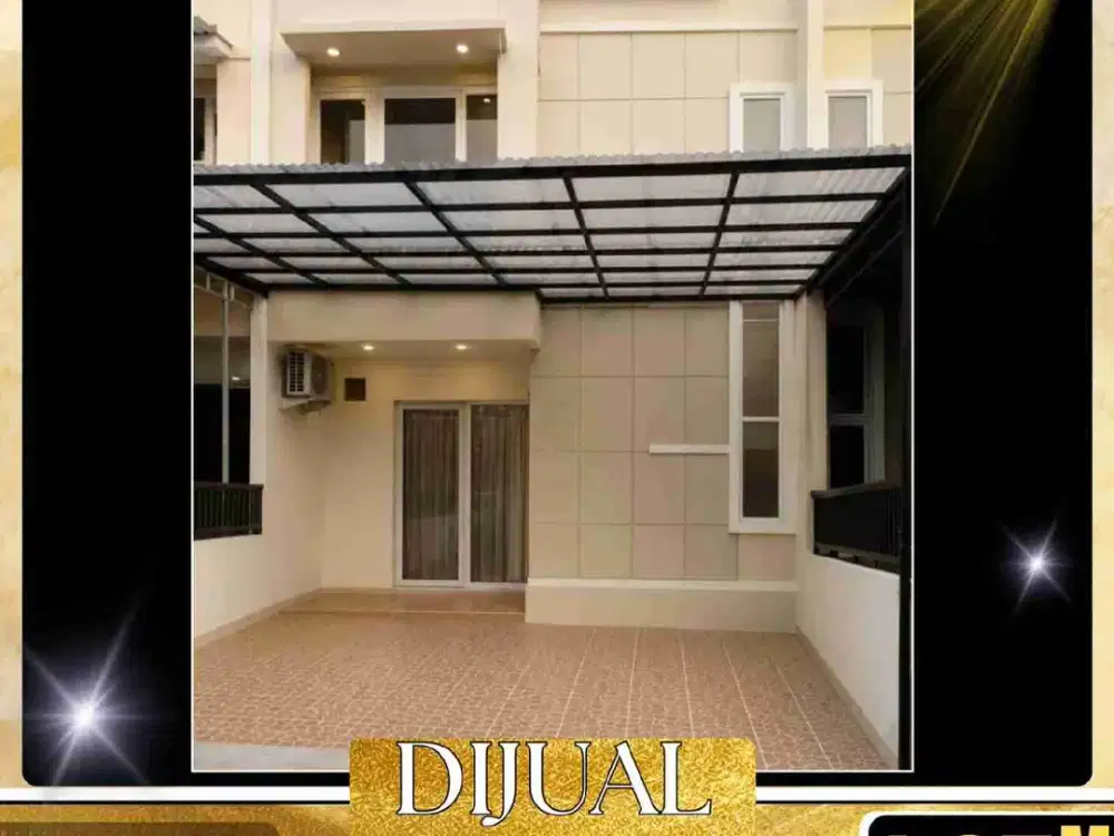 DIJUAL  RUMAH 2 1/4 LANTAI LUAS TANAH 75 M² DI PERUMAHAN GOLDEN PALM RESIDENCE JAKARTA BARAT