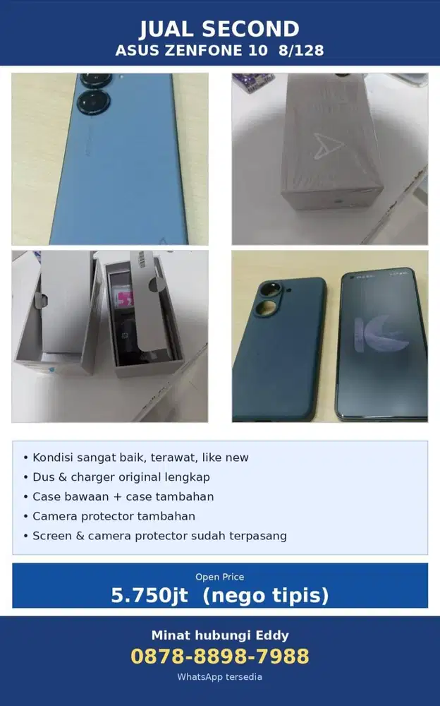 Jual Second Asus Zenfone 10 8/128