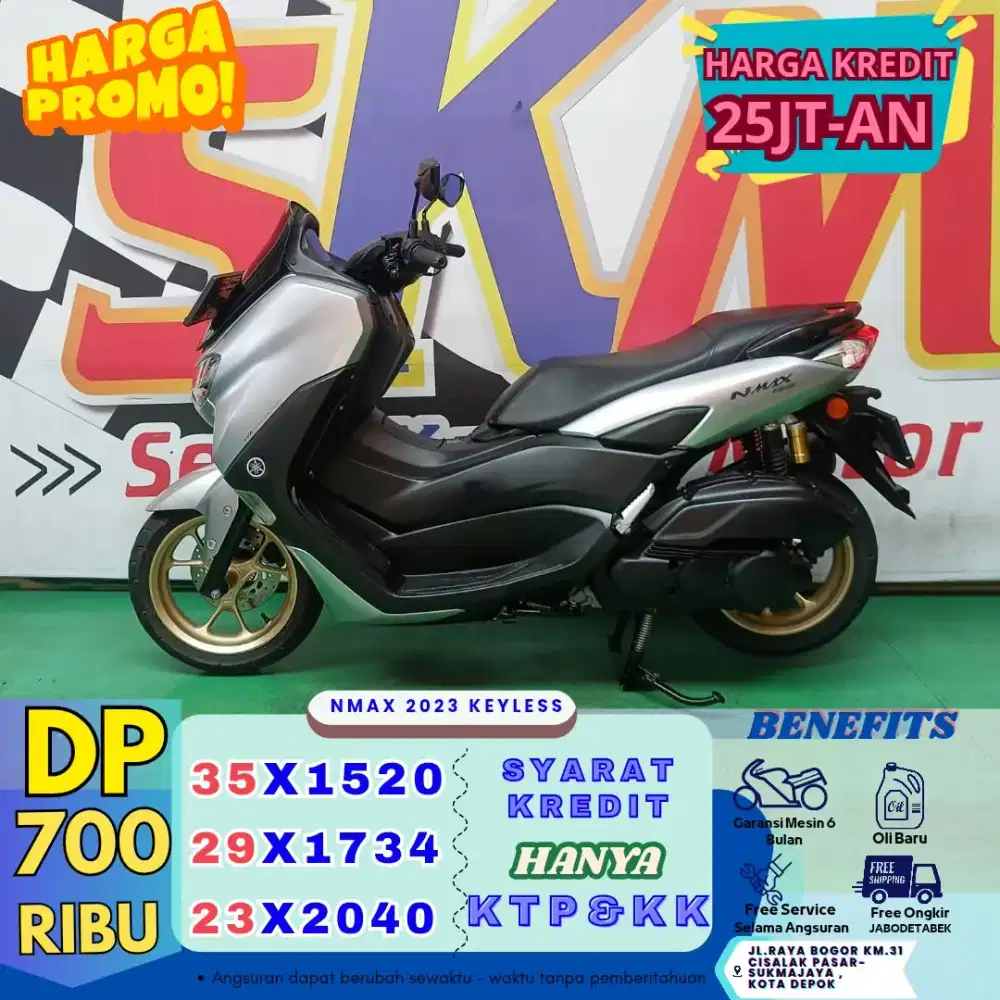 ( nmax tahun 2023 DP:700 servis gratis selama angsuran cash credit
