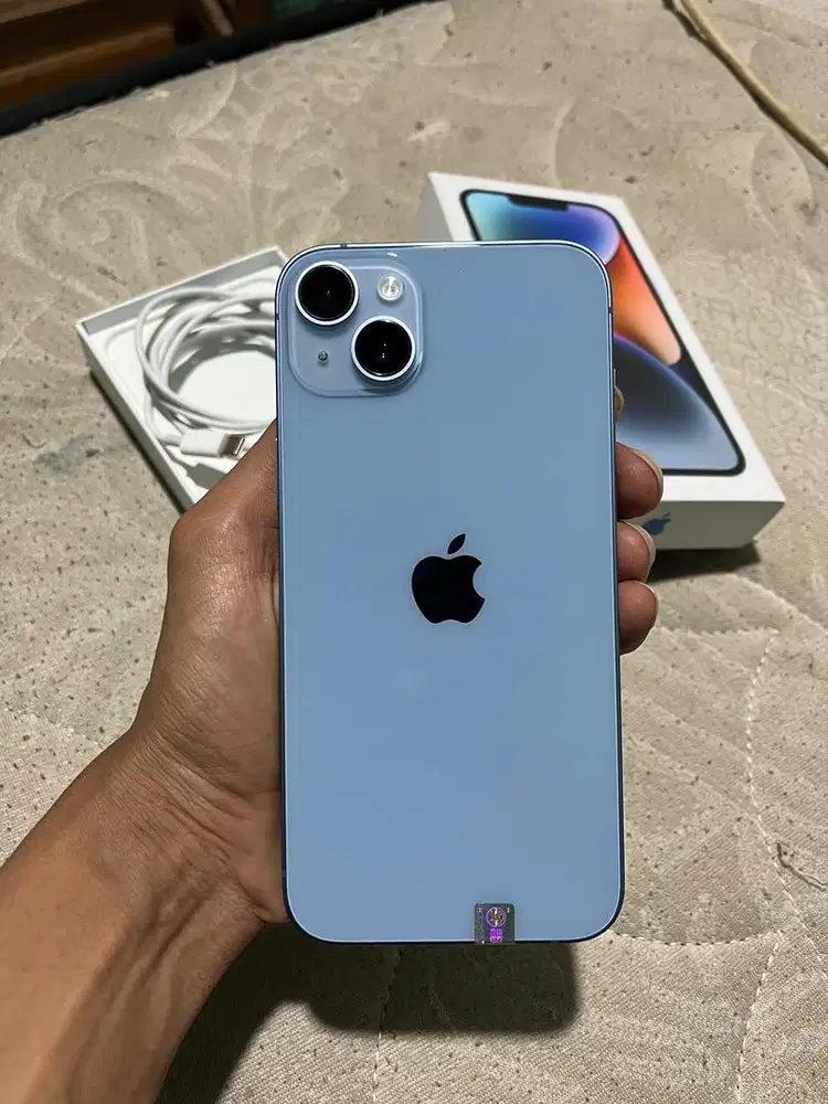 Iphone 14 plus 128gb All Operator Fullset Mulus No Minus