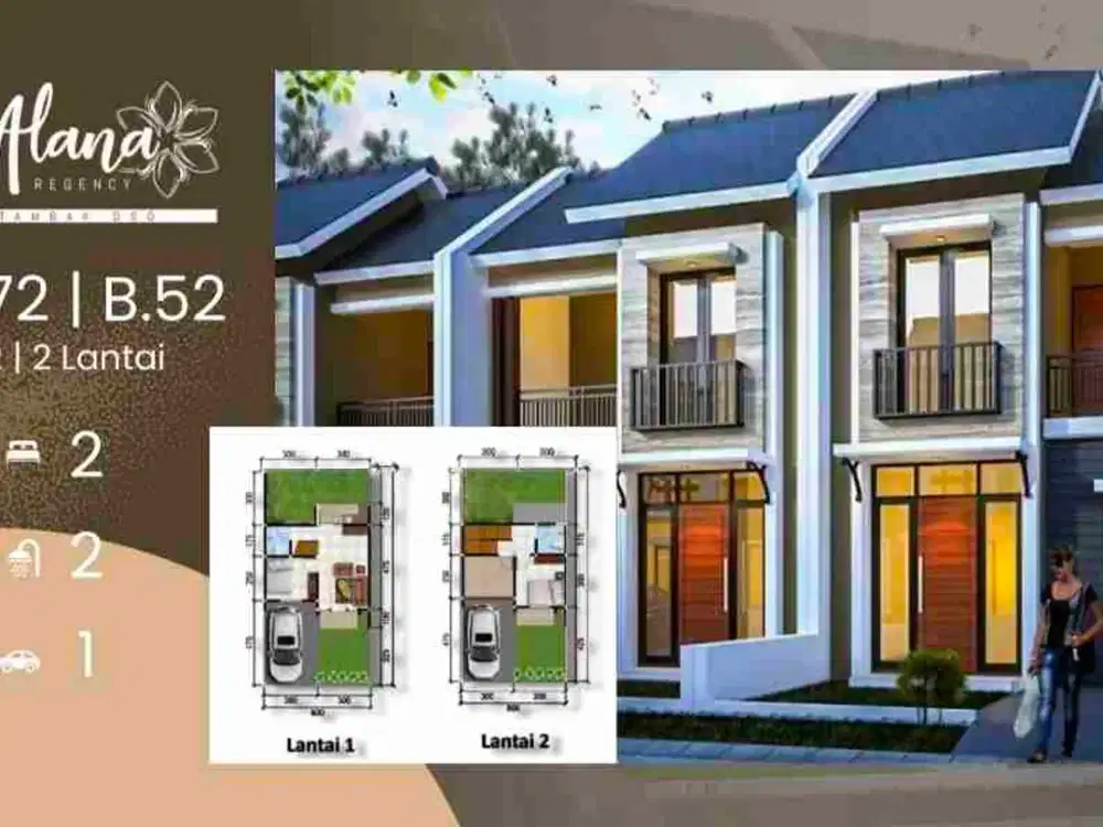 Rumah Baru Free DP & Biaya One Gate Sistem Developer Ternama Harga Start 500 Jutaan. Lokasi Strategis dekat Tol Tambak Oso dan RS Mitra Waru serta Sentra Industri SIER