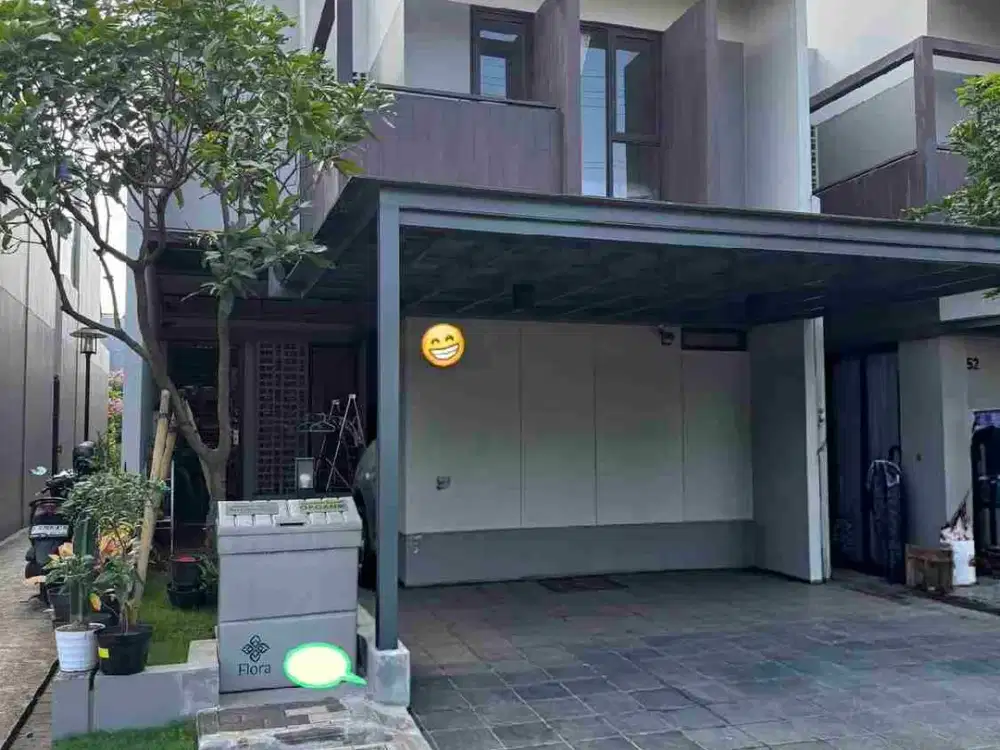 jual rumah modern minimalis furnished 2 lantai di cluster flora sumarecon bandung