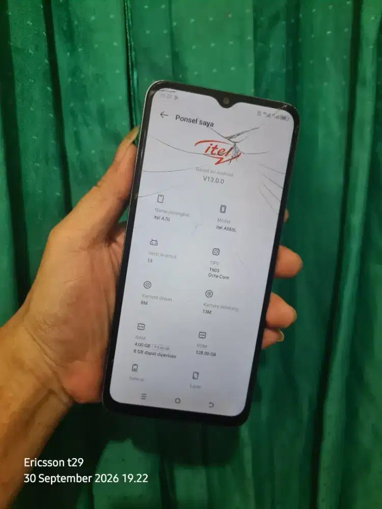 Itel A70 Ram 4+8/128