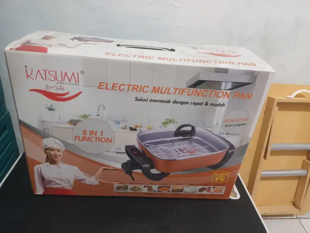panci listrik multifungsi 8in1 anti lengket