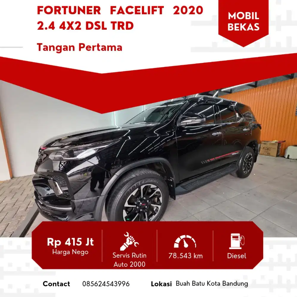 Toyota Fortuner 2.4 TRD Sportivo 4x2 A/T Diesel facelift 2020