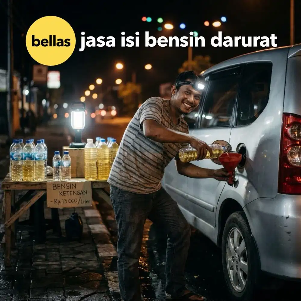 Jasa isi bensin panggilan darurat 24 jam