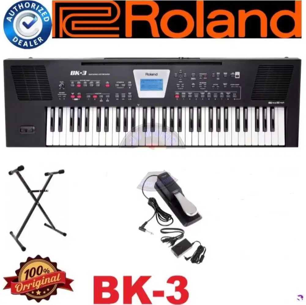 Jual cepat Roland BK3 61 keys
