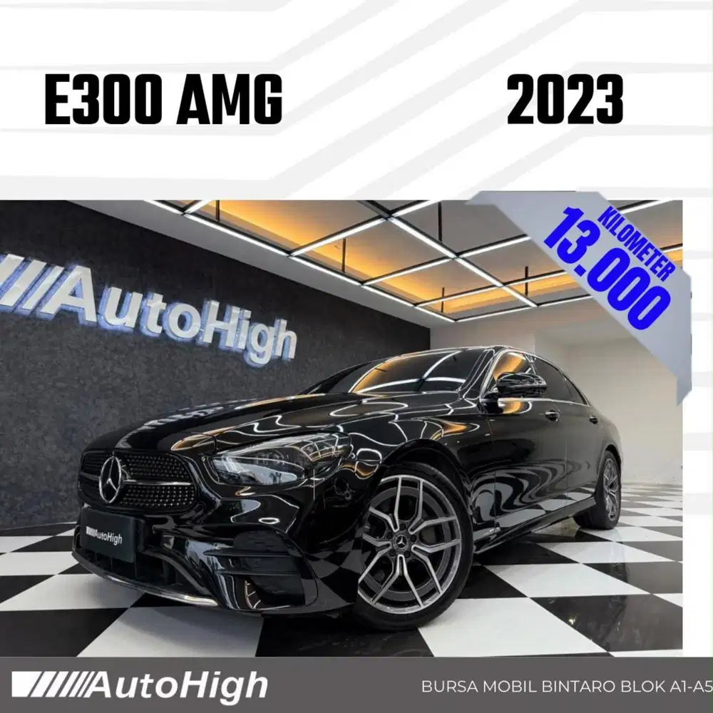 DP10% [Km13.000] E300 AMG 2023 Black Reg 2024 #AUTOHIGH