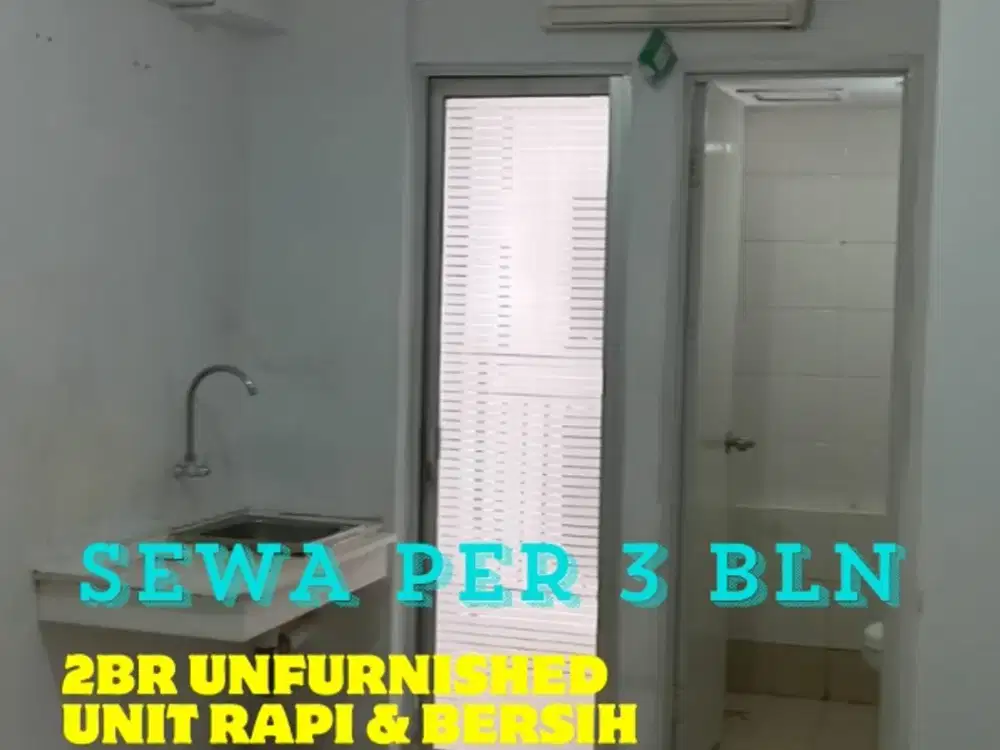 SEWA MURAH PER 3 BLN 2BR UNFURNISHED TOWER G BASSURA CITY