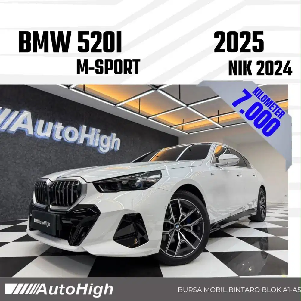DP10% [Km7.000] 520i M-Sport 2024 White Reg 2025 #AUTOHIGH