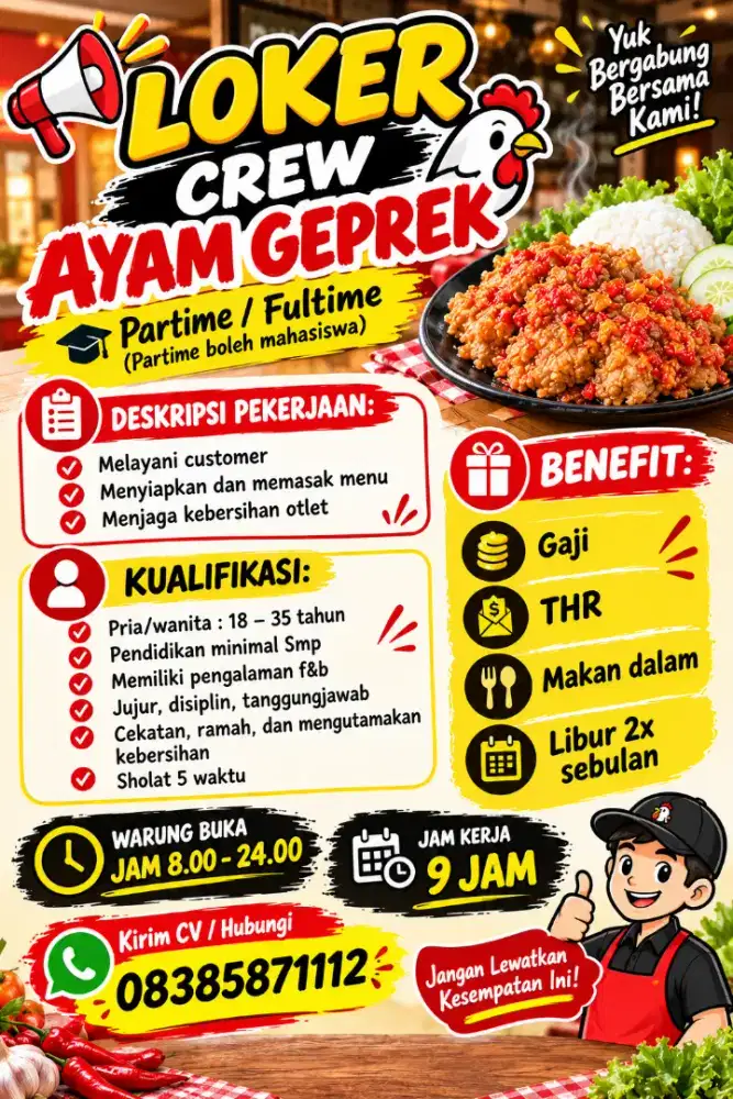 Loker ayam geprek