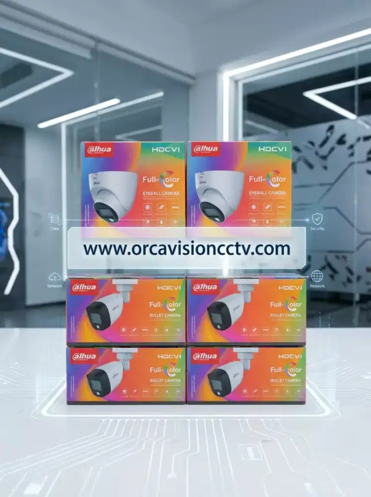 Paket cctv murah dahua full color malam tetap berwarna