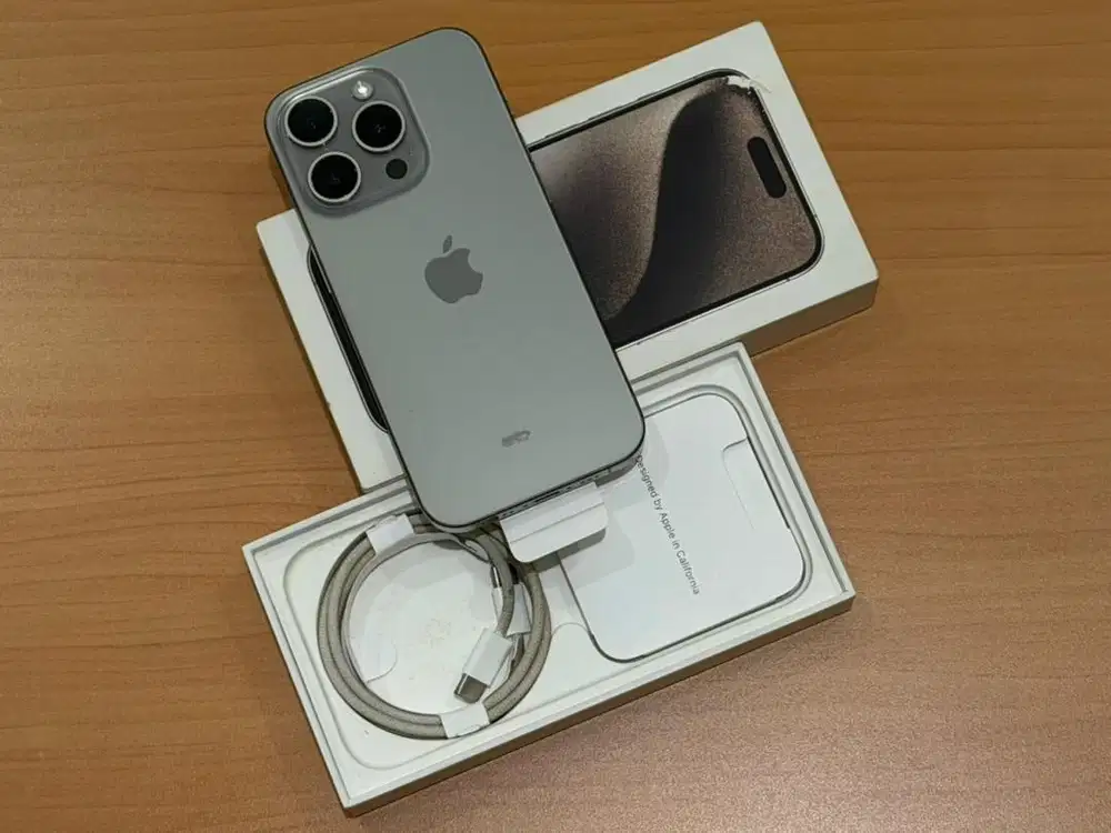 iPhone 15 Pro 128GB iBox Natural Bisa Tukar Tambah