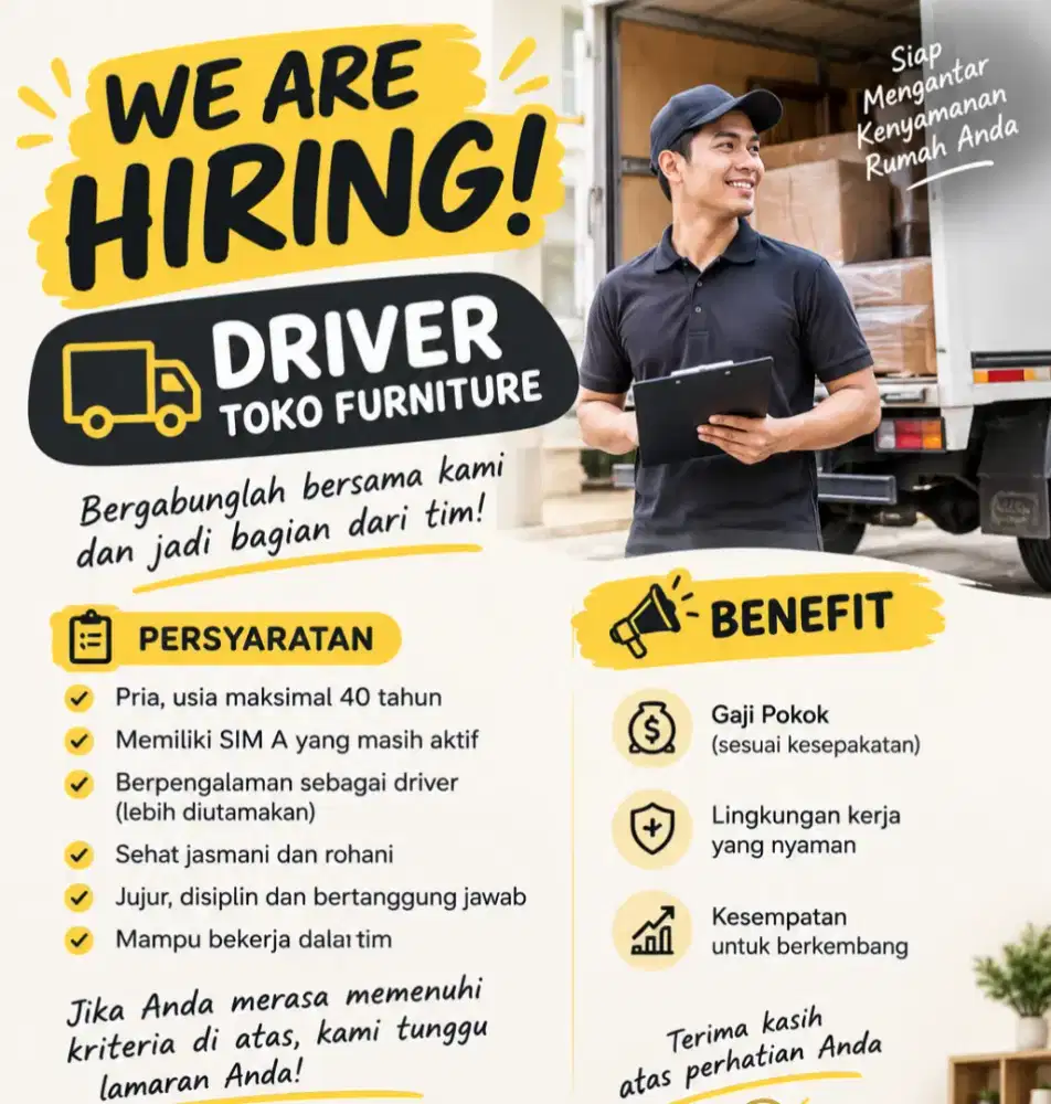 Driver Toko Furniture