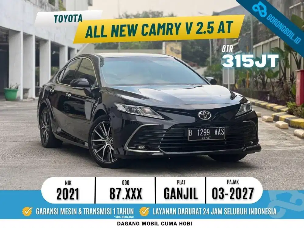 ALL NEW CAMRY 2.5 V AT 2021 HITAM FAVORIT