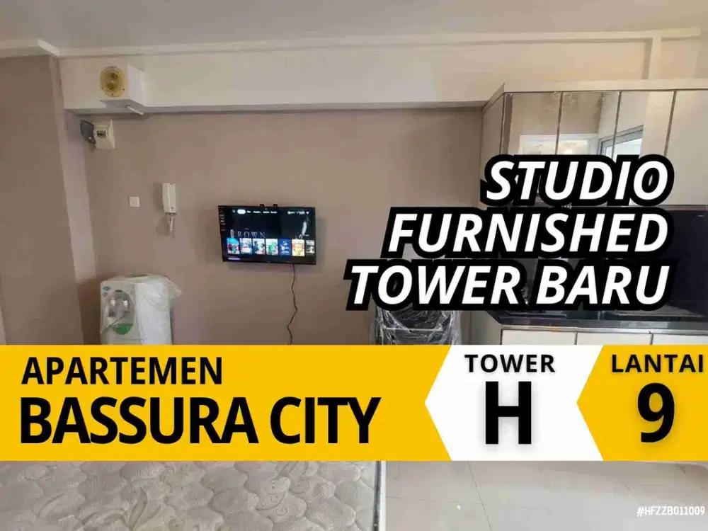 Sewa Studio Furnished Lantai 9 Tower Heliconia Apartemen bassura City