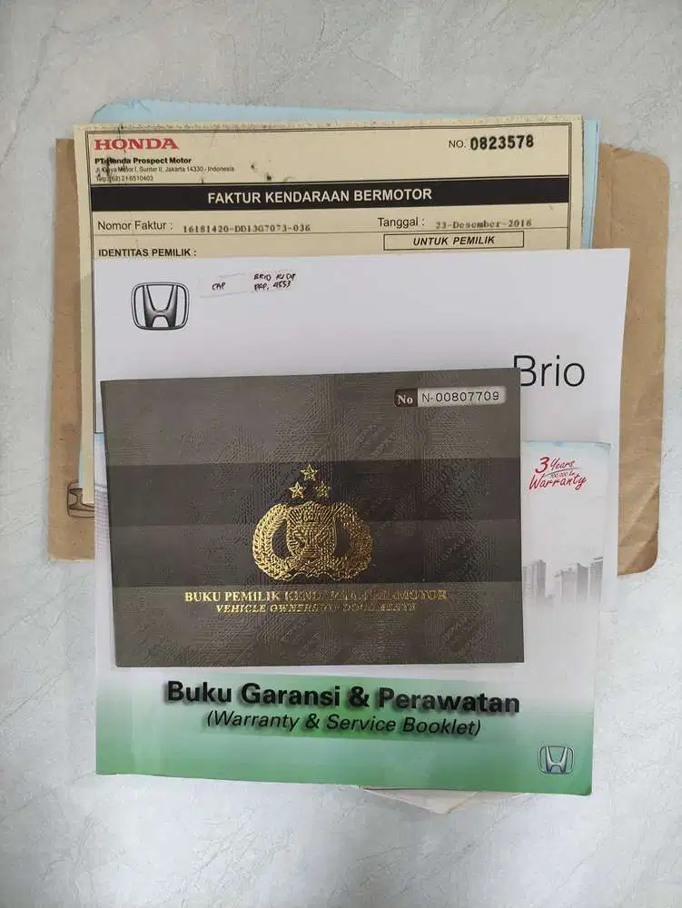 Honda Brio 2016 Bensin