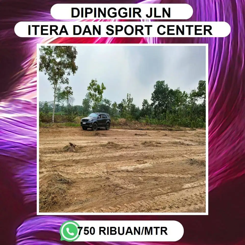 TANAH MURAH DISAMPING MASJID & DIPINGGIR JALAN DEKAT KAMPUS ITERA