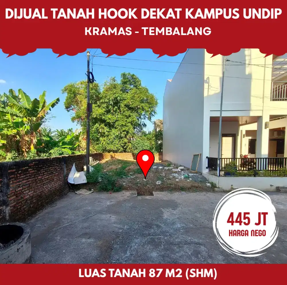 Tanah SHM Di Tembalang Atas Dekat UNDIP
