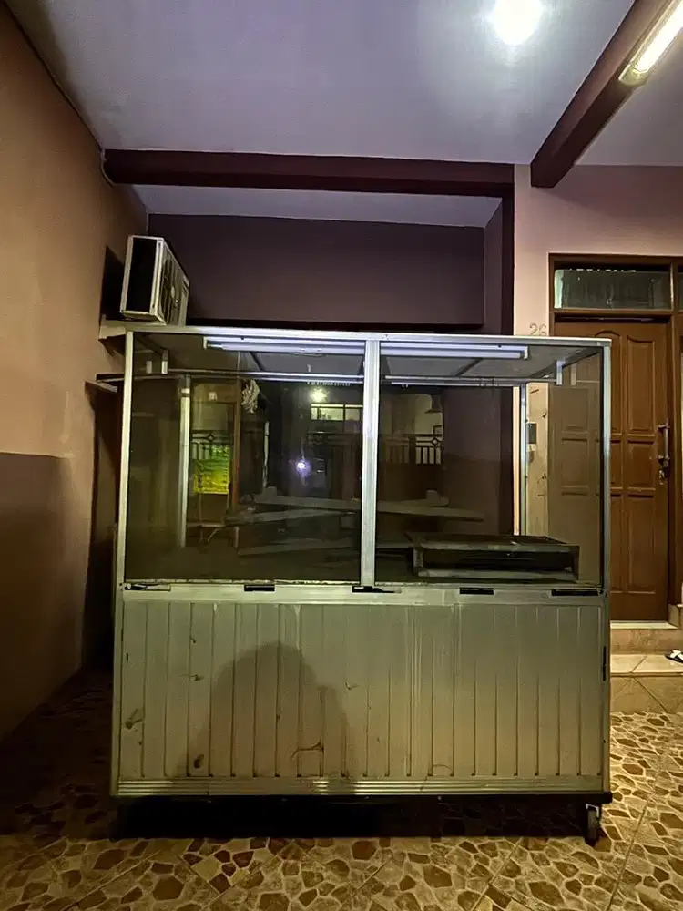 Gerobak alumunium 180x80