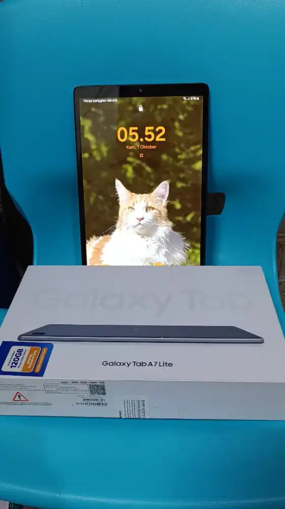 Samsung Galaxy Tab A7 Lite 4G LTE – Lengkap Dus