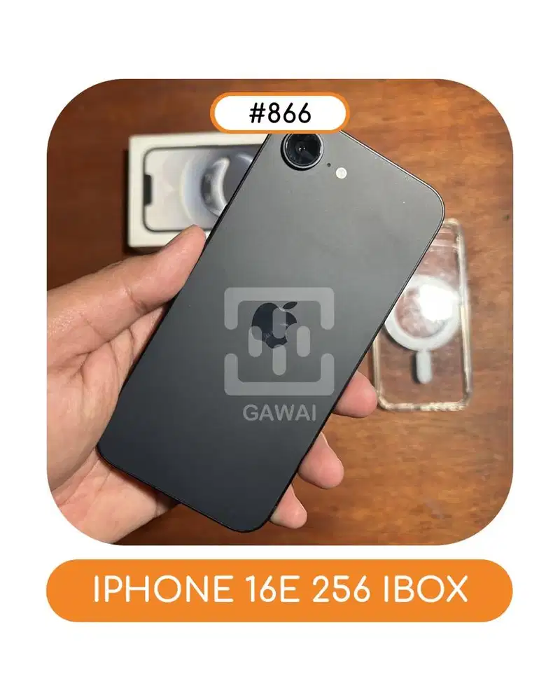 #866 Iphone 16E Black 256 Ibox Garansi 05 June 2027 BH 100%