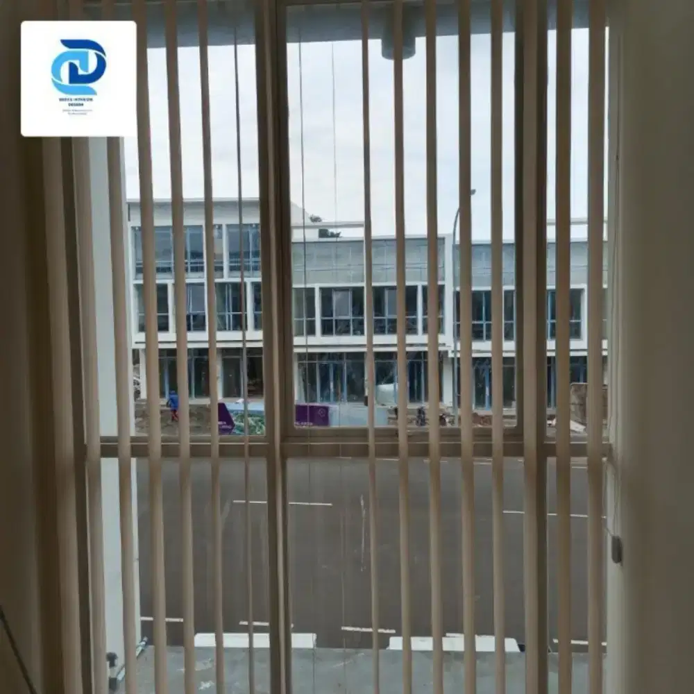 Tirai jendela rumah kantor gedung apartmen custom ukuran murmer