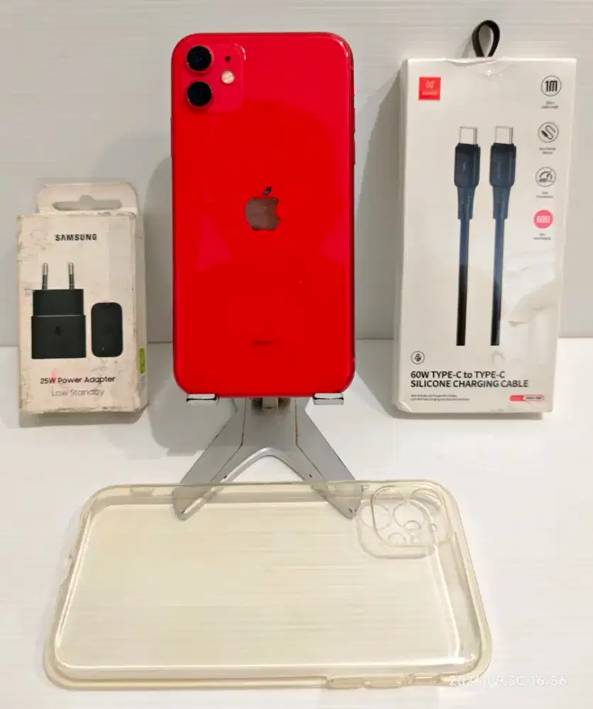 Ip 11 128 Gb Ex Singapore BeaCukai (LCD + Baterai ganti Pecas Bs TT/BT