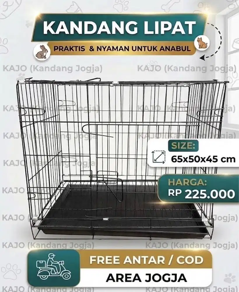 Kandang Kucing Lipat size 60